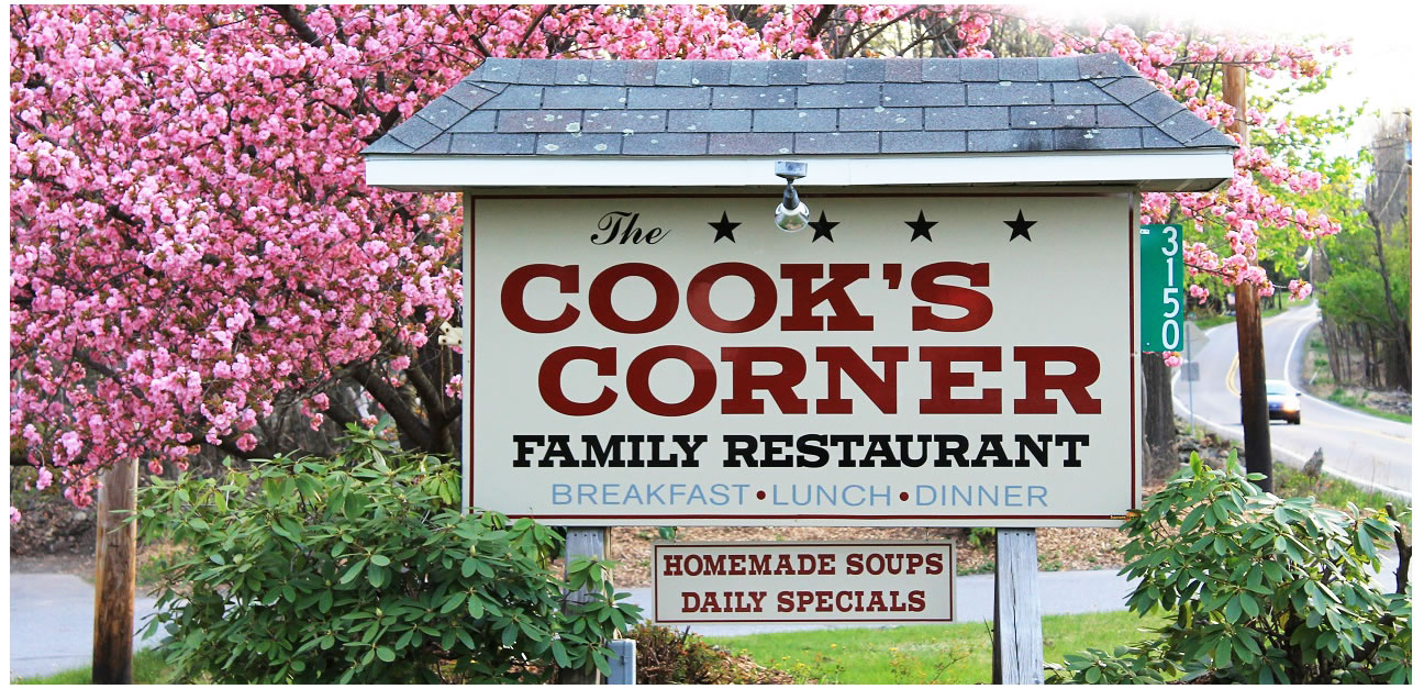 Cook's Corner Sign